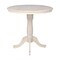 International Concepts Round 36 in Round Top Pedestal Table, 34.9 inH, Unfinished, 36 W, 36 L, 35.1 in H, Wood, Unfinished K-36RT-6B - alternate 4